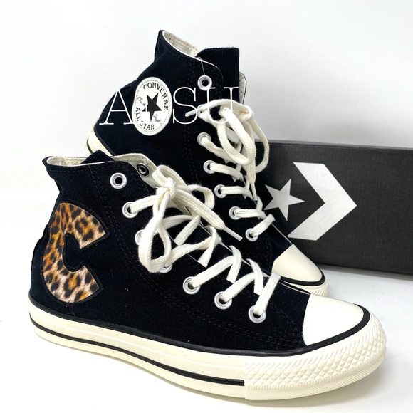 🌿Sale🌿 Converse Ctas Canvas High Top Black Egret Women’s Size 6.5 164673C - Picture 7 of 9
